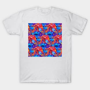 Octopus kaleidoscope red T-Shirt